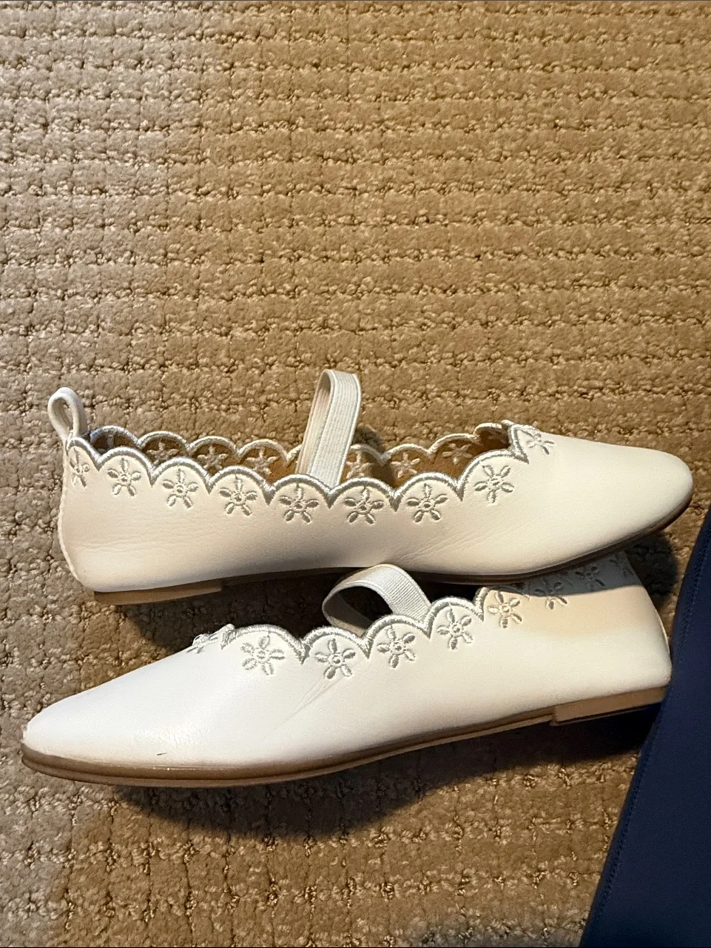 J. Crew leather ballet